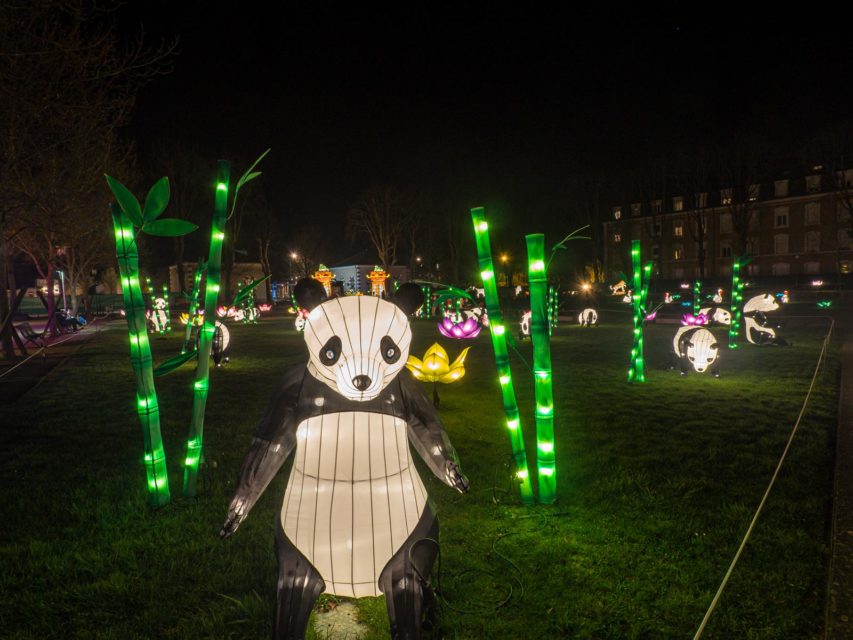 Pandas des Lumières Légendaires de Chine au Mans