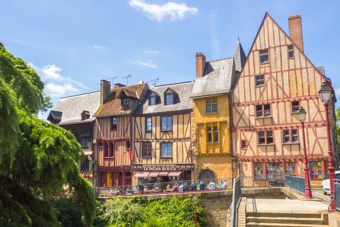Maisons à pan de bois de la Cité Plantagenêt au Mans
