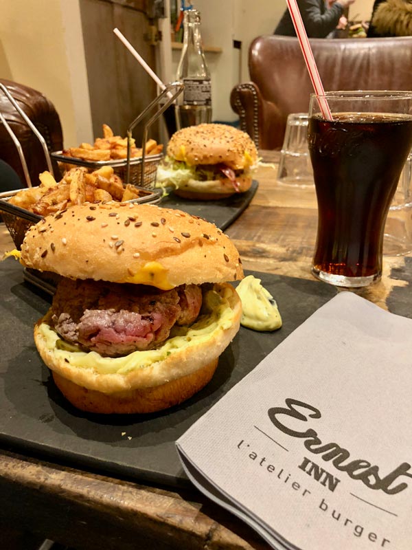 Burgers du restaurant Ernest'Inn Le Mans